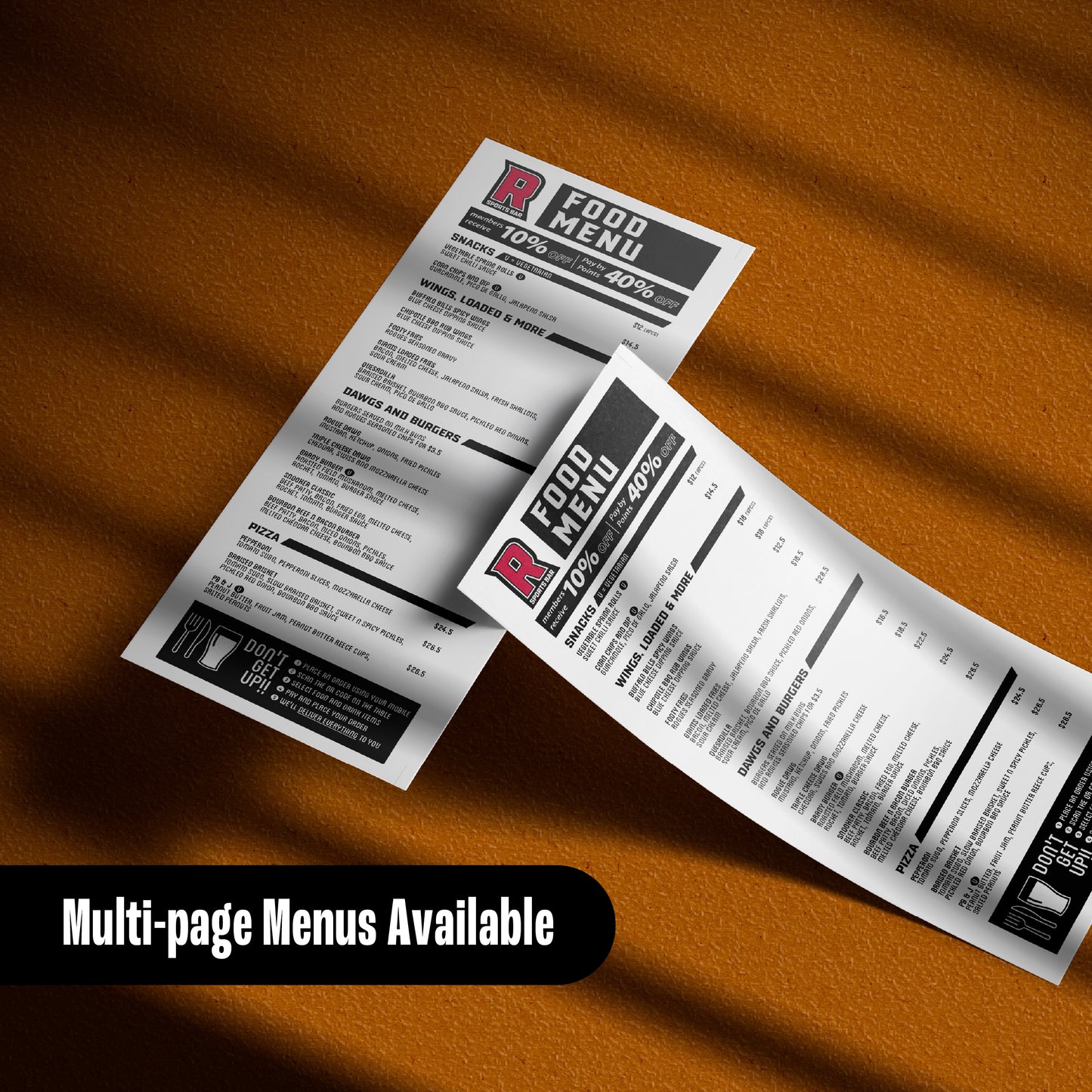 Menu Design
